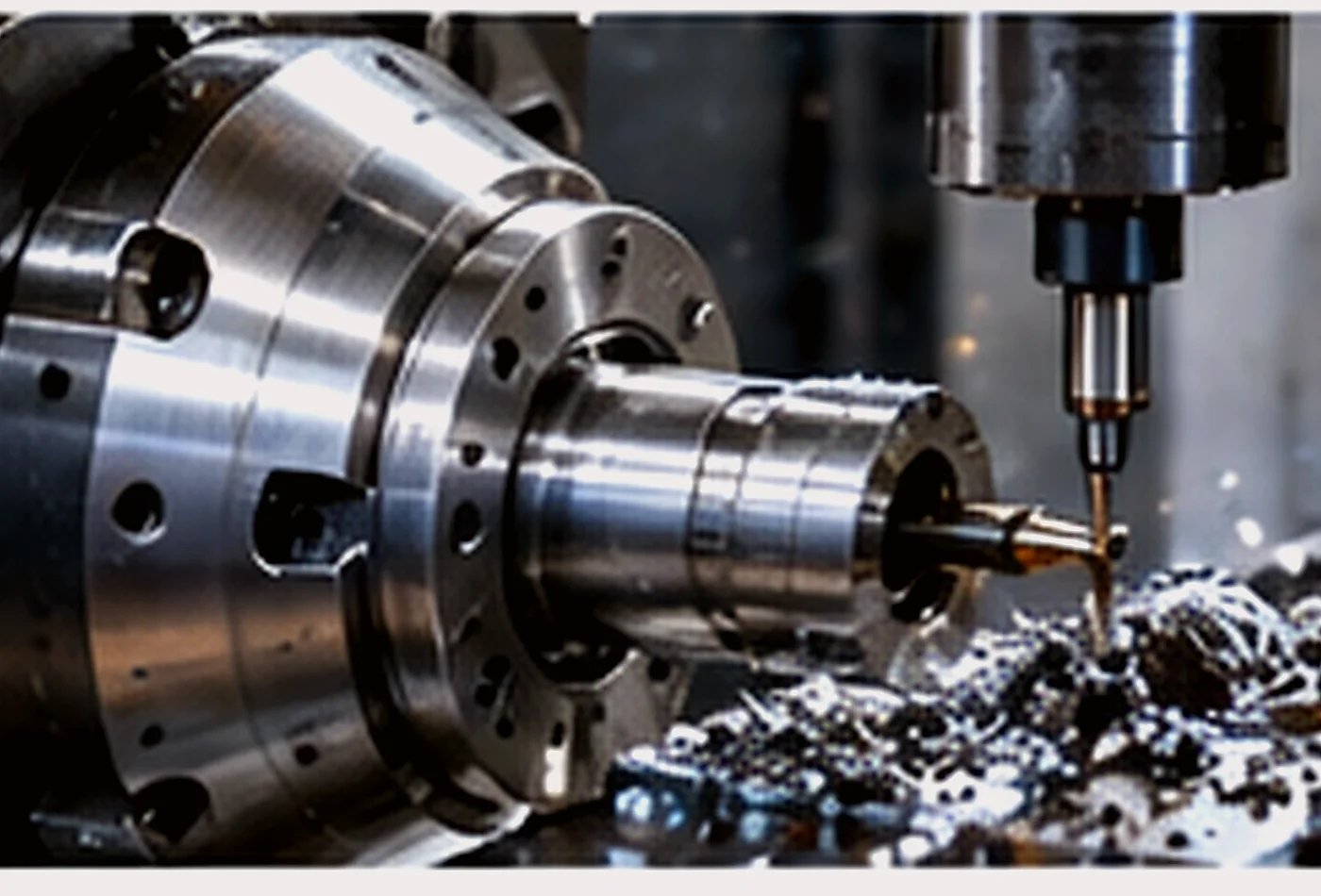 CNC machining of a precision shaft