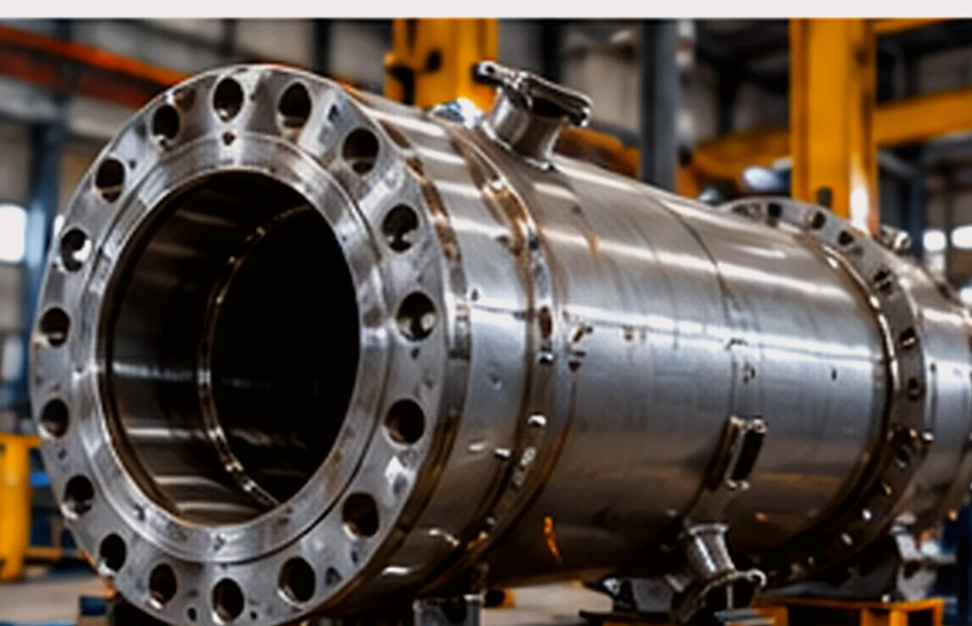 Large flange and housing machining