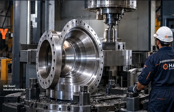 Machined industrial valve body